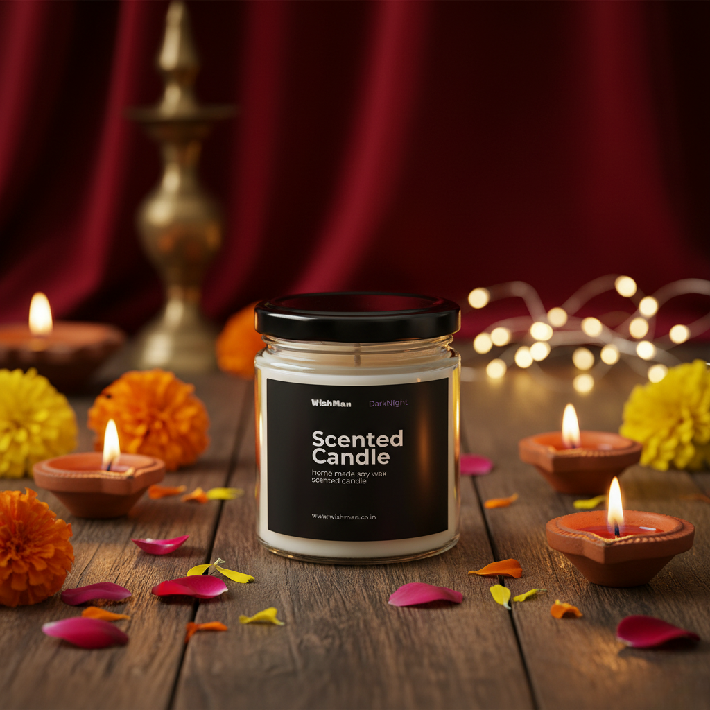 Wishman Dark Night Aroma Scented Candle