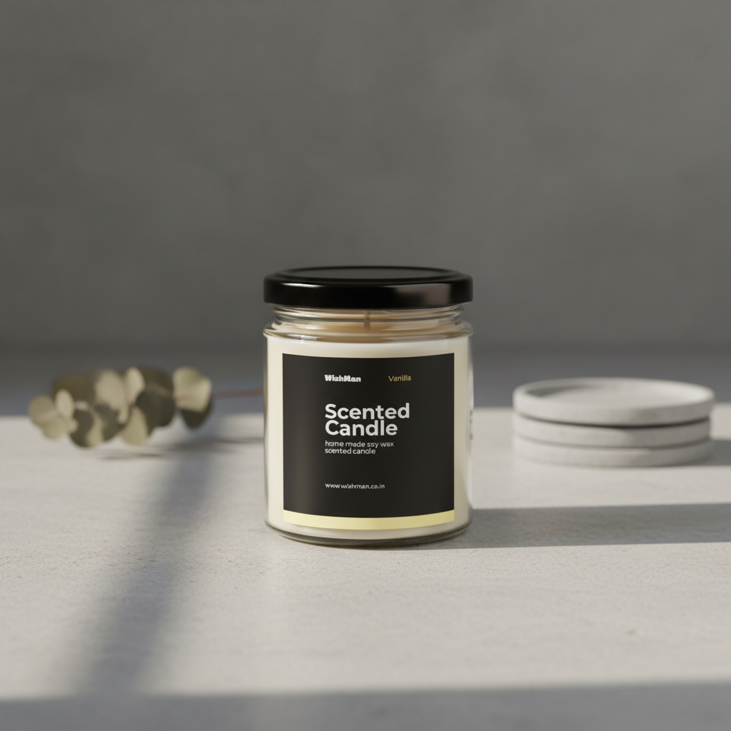 Wishman Vanilla Aroma Scented Candle