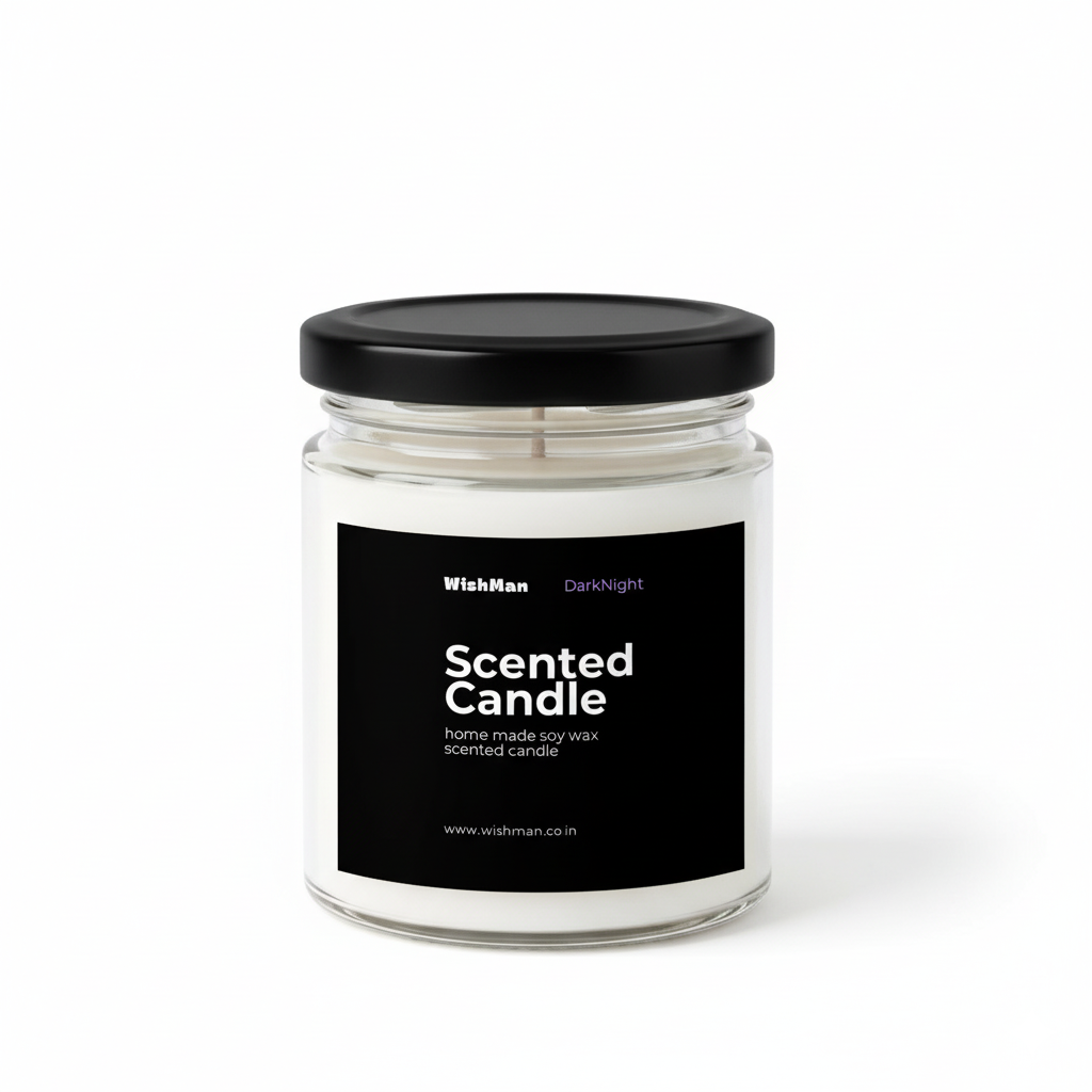 Wishman Dark Night Aroma Scented Candle