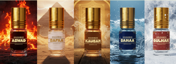Pack Of 5 Luxury Attar Perfume